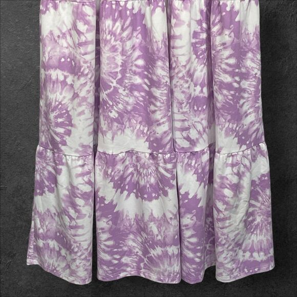 32 Degrees Cool Maxi Dress‎ Girls Size L 14/16 Purple Smocked Sleeveless Lined - Picture 3 of 13